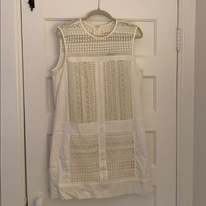 J.Crew White shift dress
